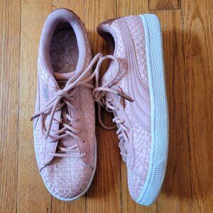 Puma Basket Satin EP Woven‎ Pink Sneakers 10Tennis Shoes Low Top SPEEDCAT
